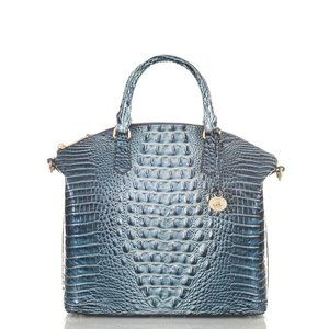 NWT BRAHMIN LG DUXBURY AQUARIUS HANDBAG LEATHER